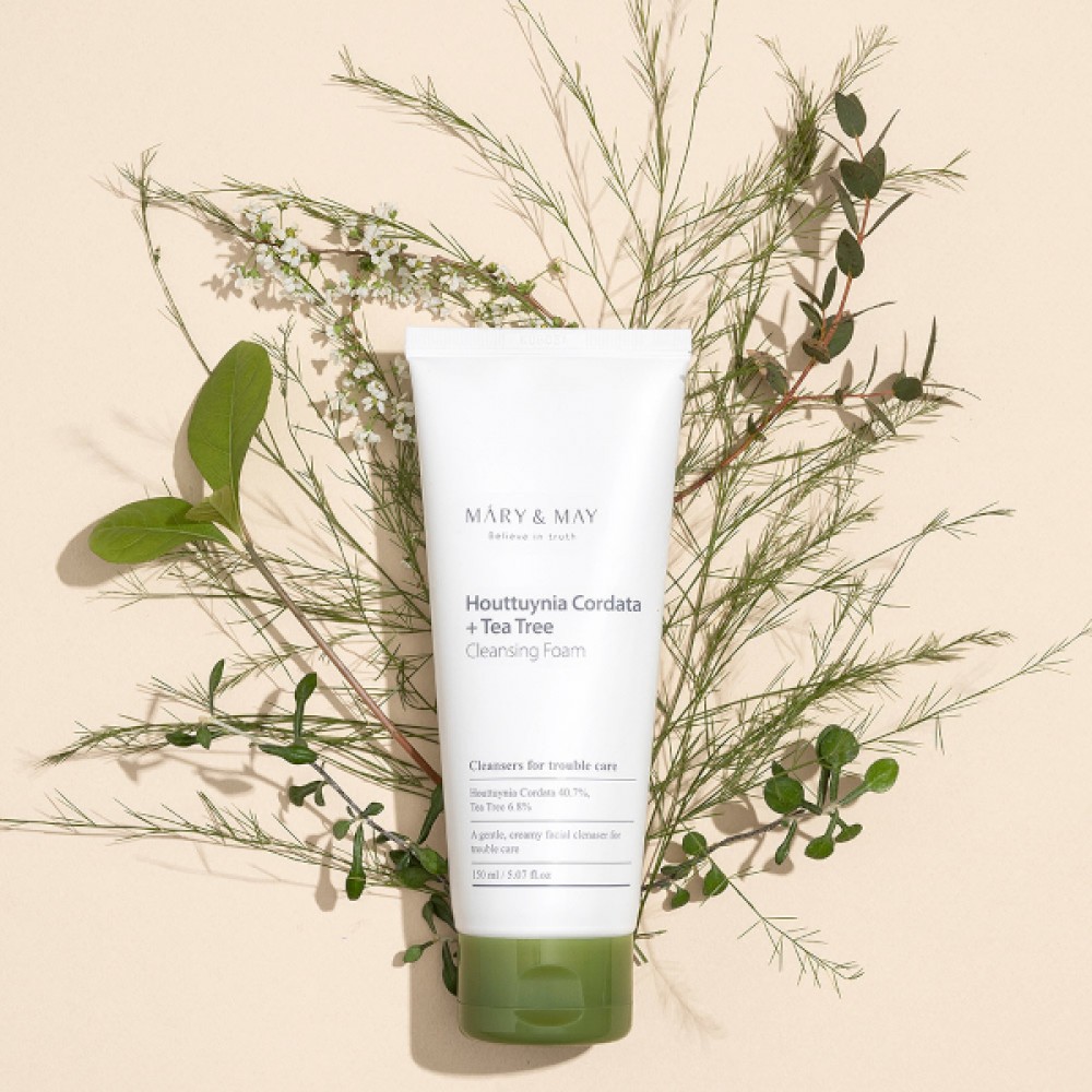 Mary&May - Houttuynia Cordata+Tea Tree Cleansing Foam - 150ml