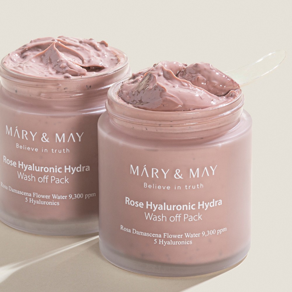 Mary&May - Rose Hyaluronic Hydra Wash Off Pack - 125g
