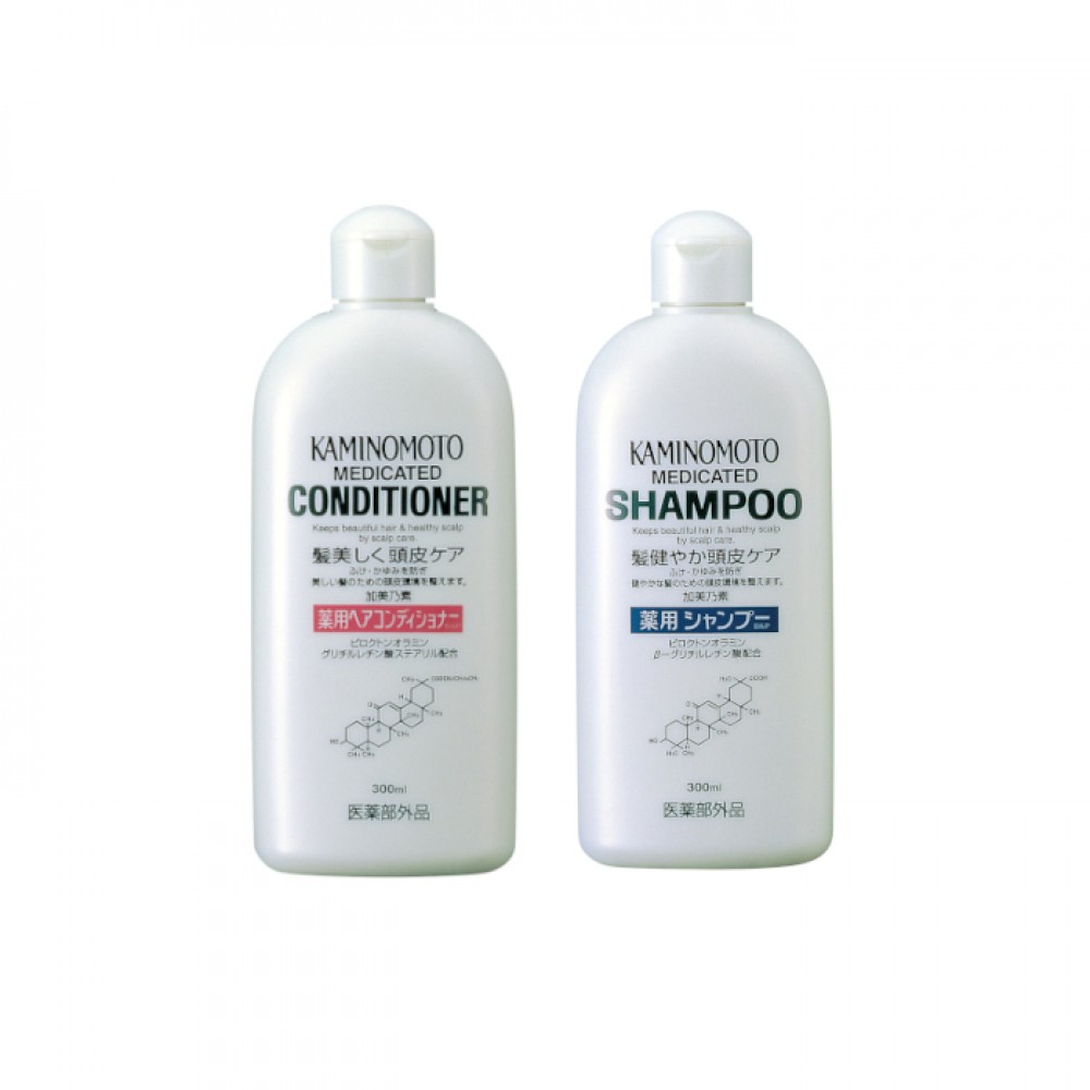 KAMINOMOTO - Medicated Hair B&P Shampoo & Conditioner Set