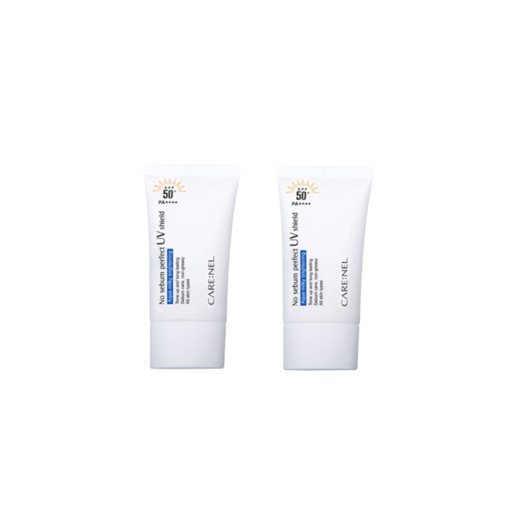 CARE:NEL No Sebum Perfect UV Shield SPF50+ PA++++ - 50ml (2ea) Set