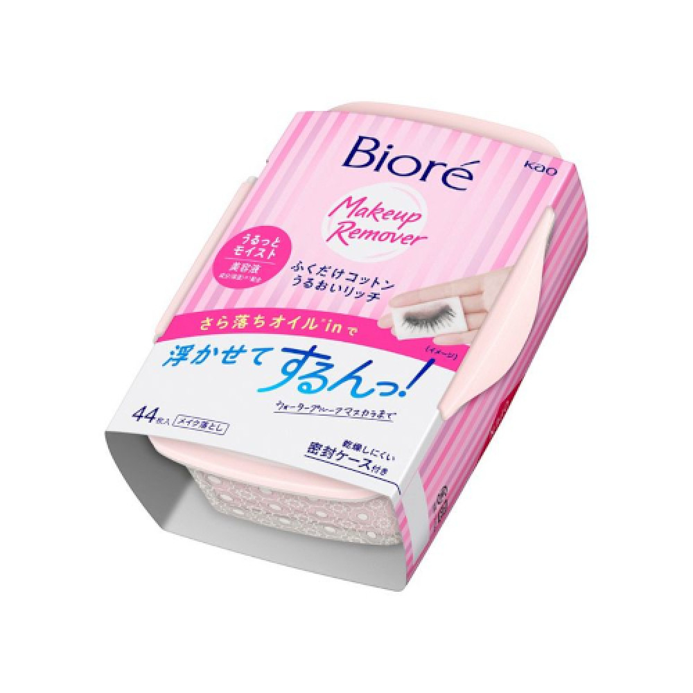 Kao - Biore Wipe Cotton Moisture Rich - 44 sheets