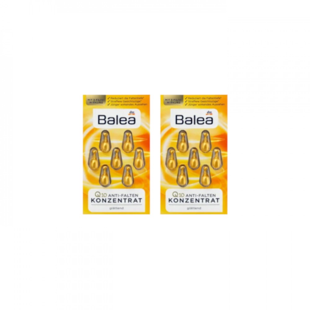Balea - Q10 Anti-Wrinkle Concentrate - 7 Capsules (2ea) Set