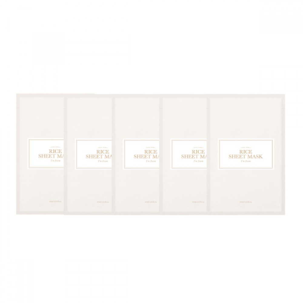 I'm From - Rice Sheet Mask - 5pcs