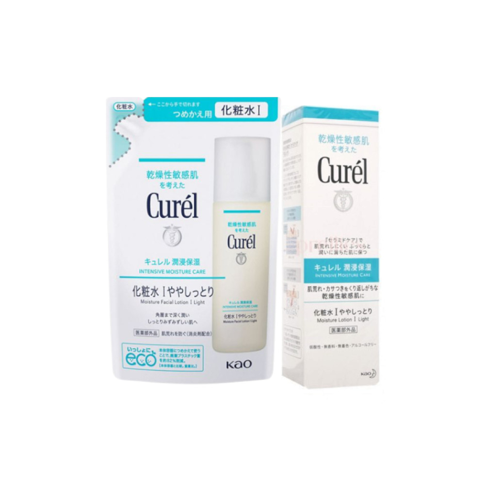 Kao - Curel - Intensive Moisture Care Moisture Lotion I Light & Refill Set