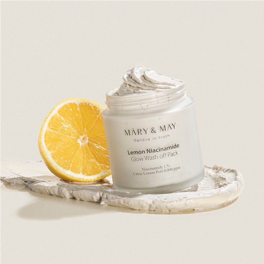 Mary&May - Lemon Niacinamide Glow Wash Off Pack - 125g