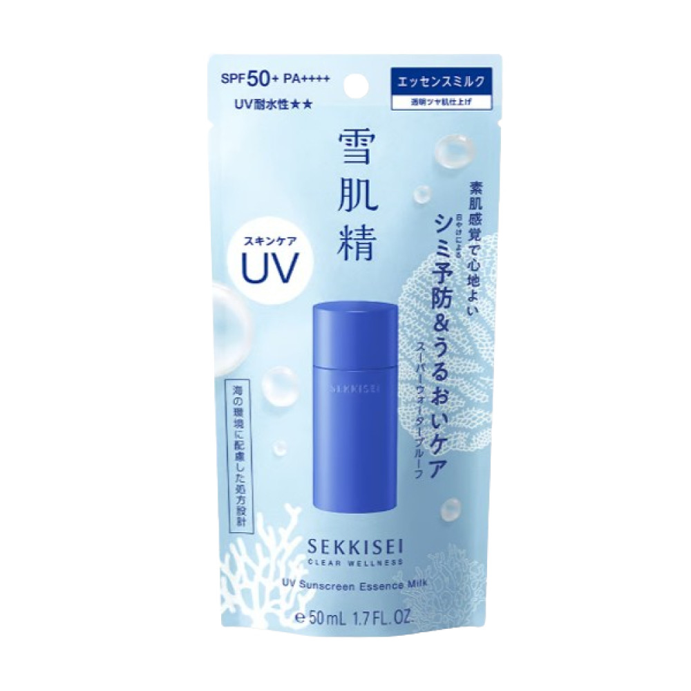 Kose - Sekkisei Clear Wellness UV Sunscreen Essence Milk SPF50+ PA++++ - 50ml