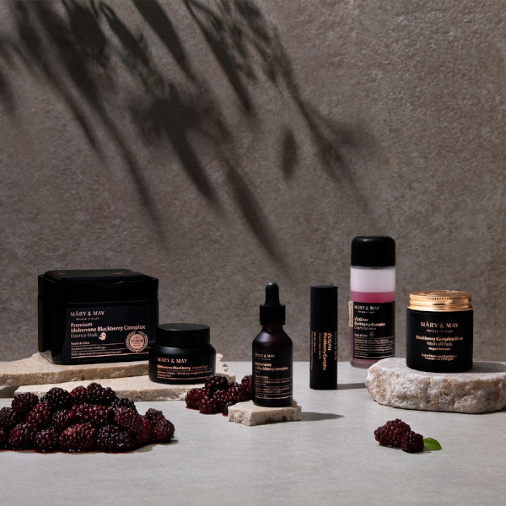 Mary&May - Premium Idebenone Blackberry Complex Essence Mask - 20EA/250g
