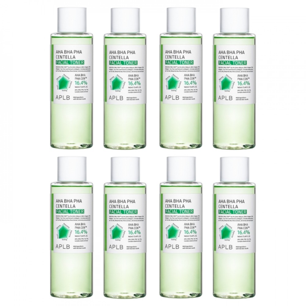 APLB - AHA BHA PHA Centella Facial Toner - 160ml (8ea) Set