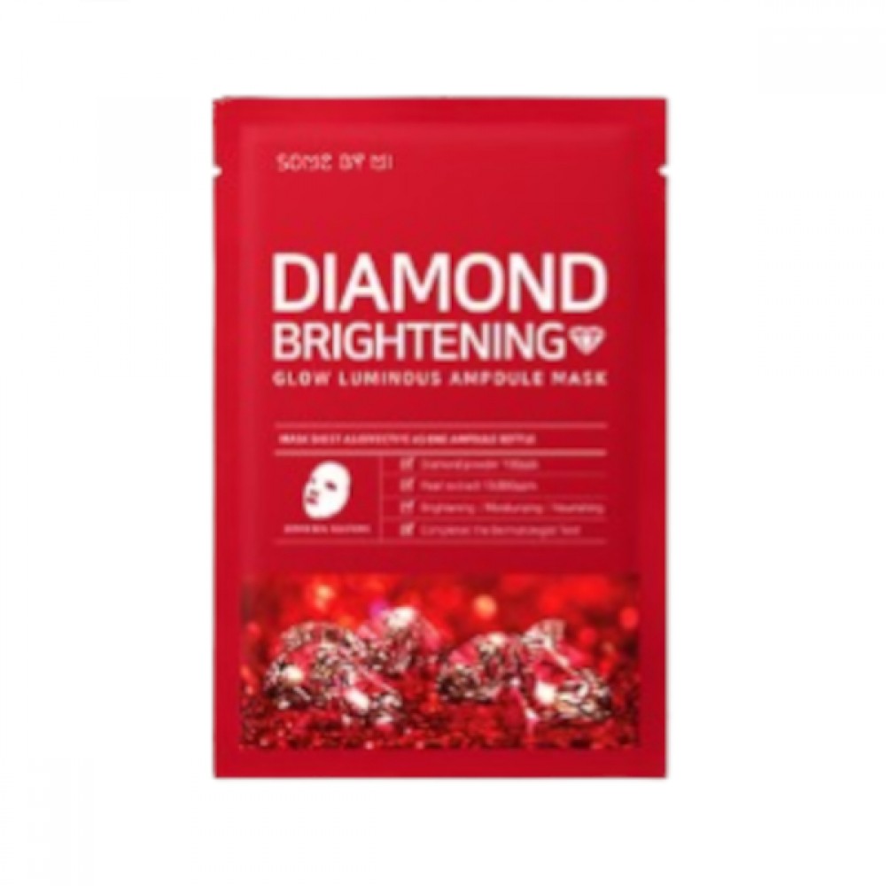 SOME BY MI - Red Diamond Brightening Glow Luminous Ampoule Mask (Micro - white) - 1pc