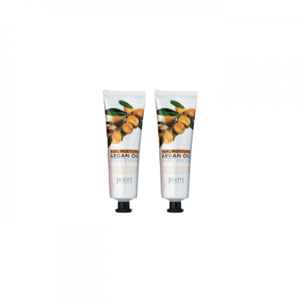 Jigott - Real Moisture Hand Cream - Argan Oil - 100ml (2ea) Set