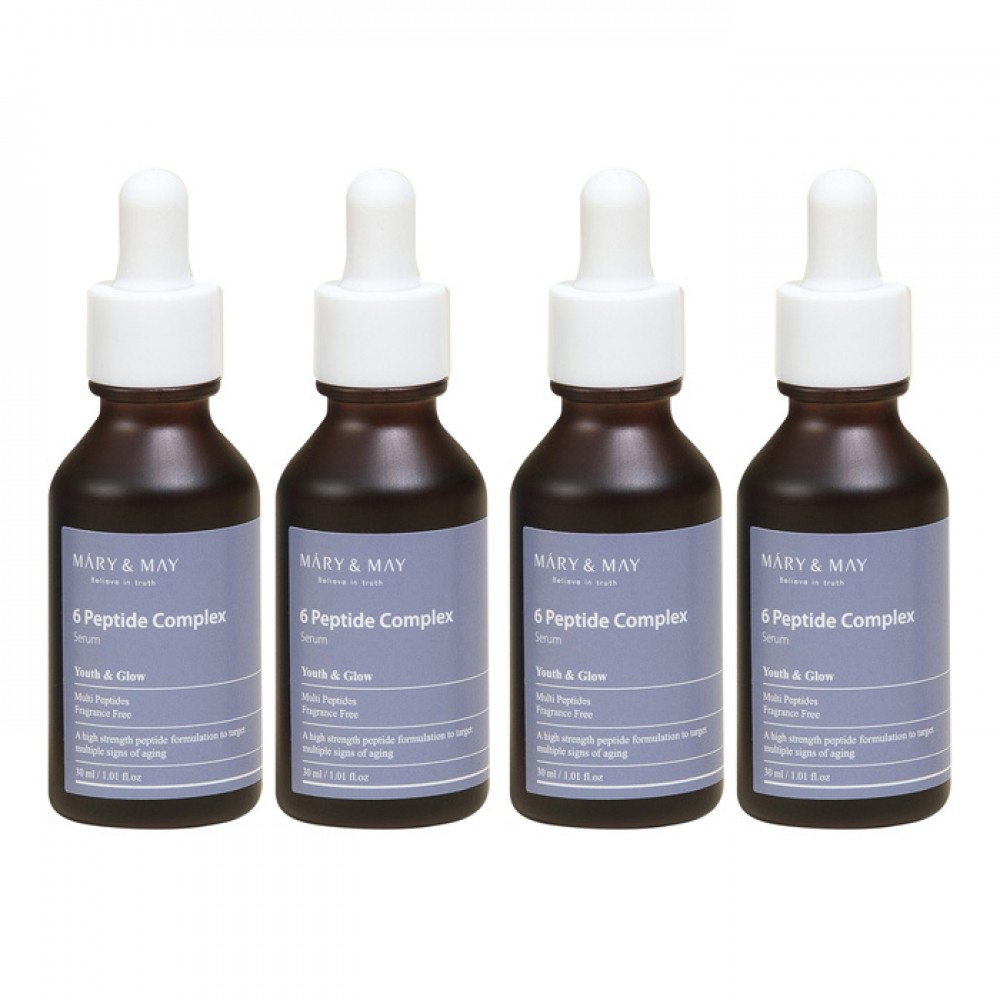 Mary&May - 6 Peptide Complex Serum - 30ml (4ea) Set