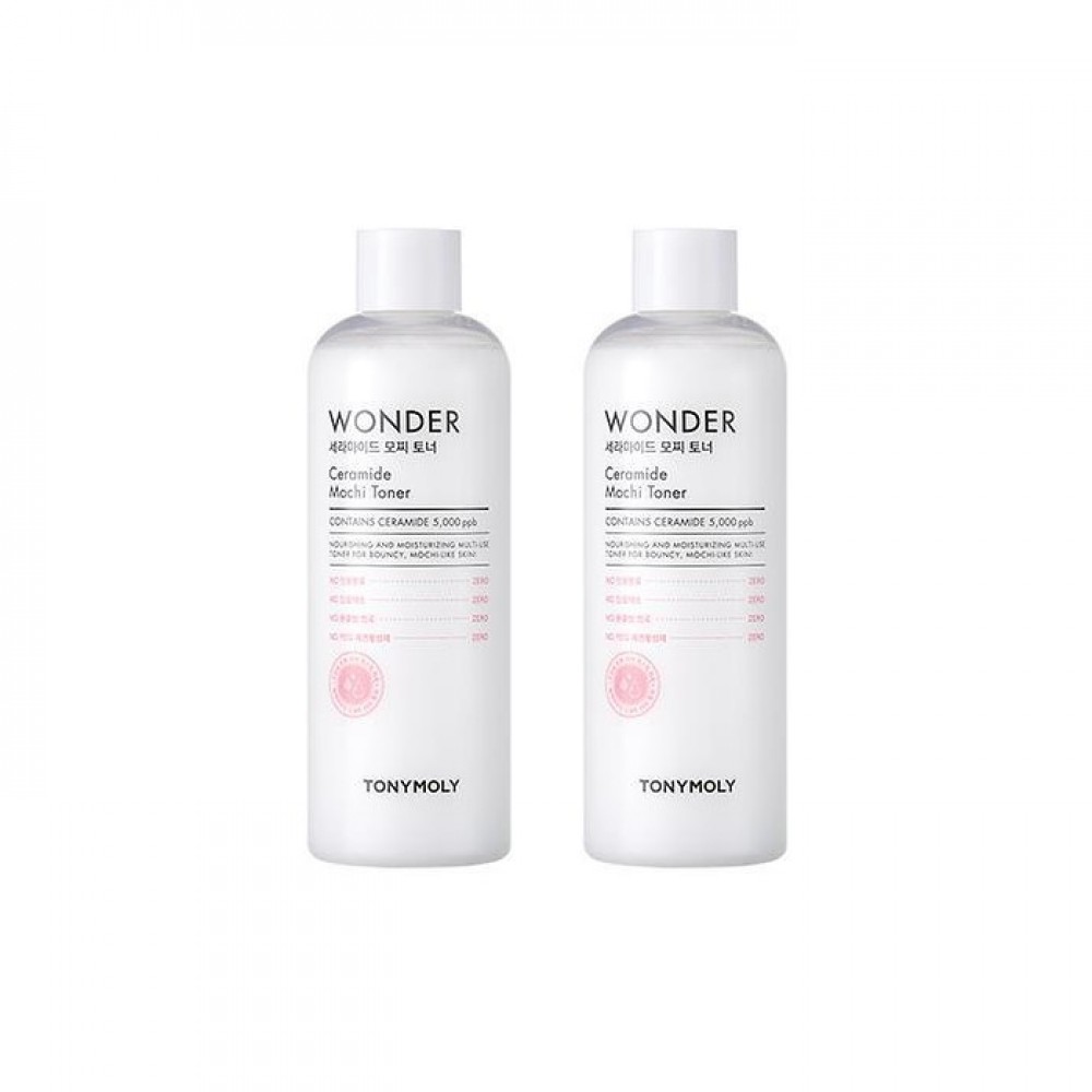 TONYMOLY Wonder Ceramide Mochi Toner - 500ml (2ea) Set