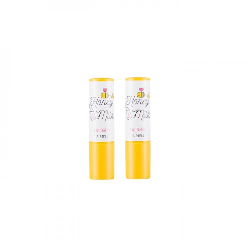 A'PIEU Honey & Milk Lip Balm - 3.3g (2ea) Set