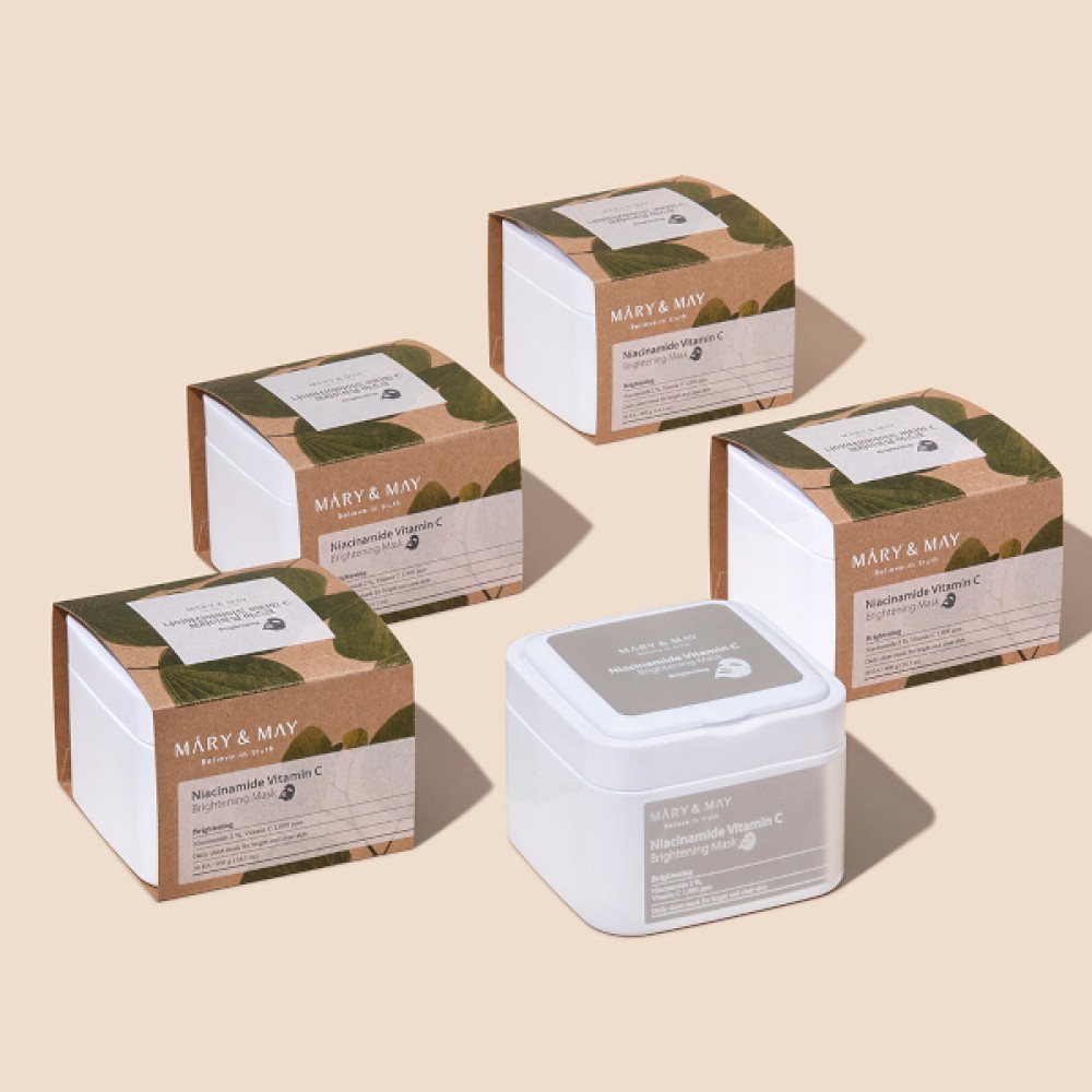 Mary&May - Niacinamide Vitamin C Brightening Mask - 30pcs/400g