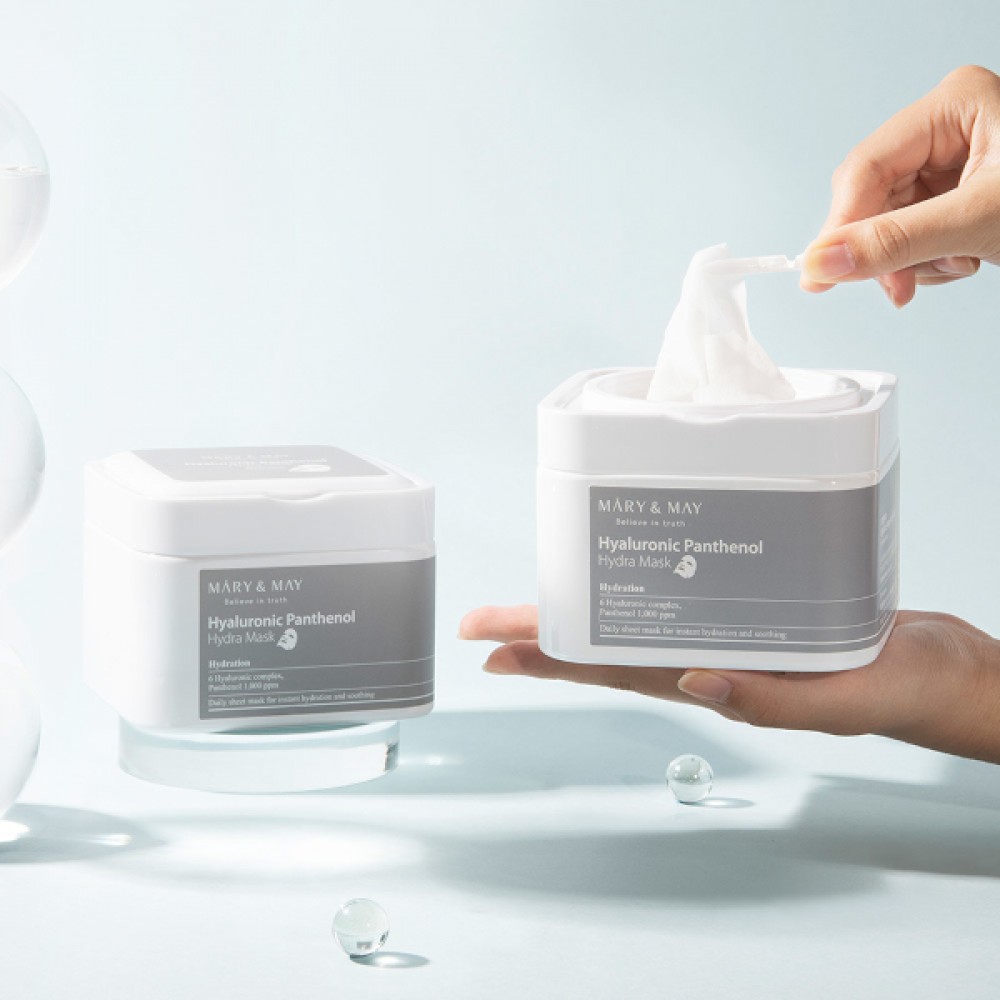 Mary&May - Hyaluronic Panthenol Hydra Mask - 30pcs/400g