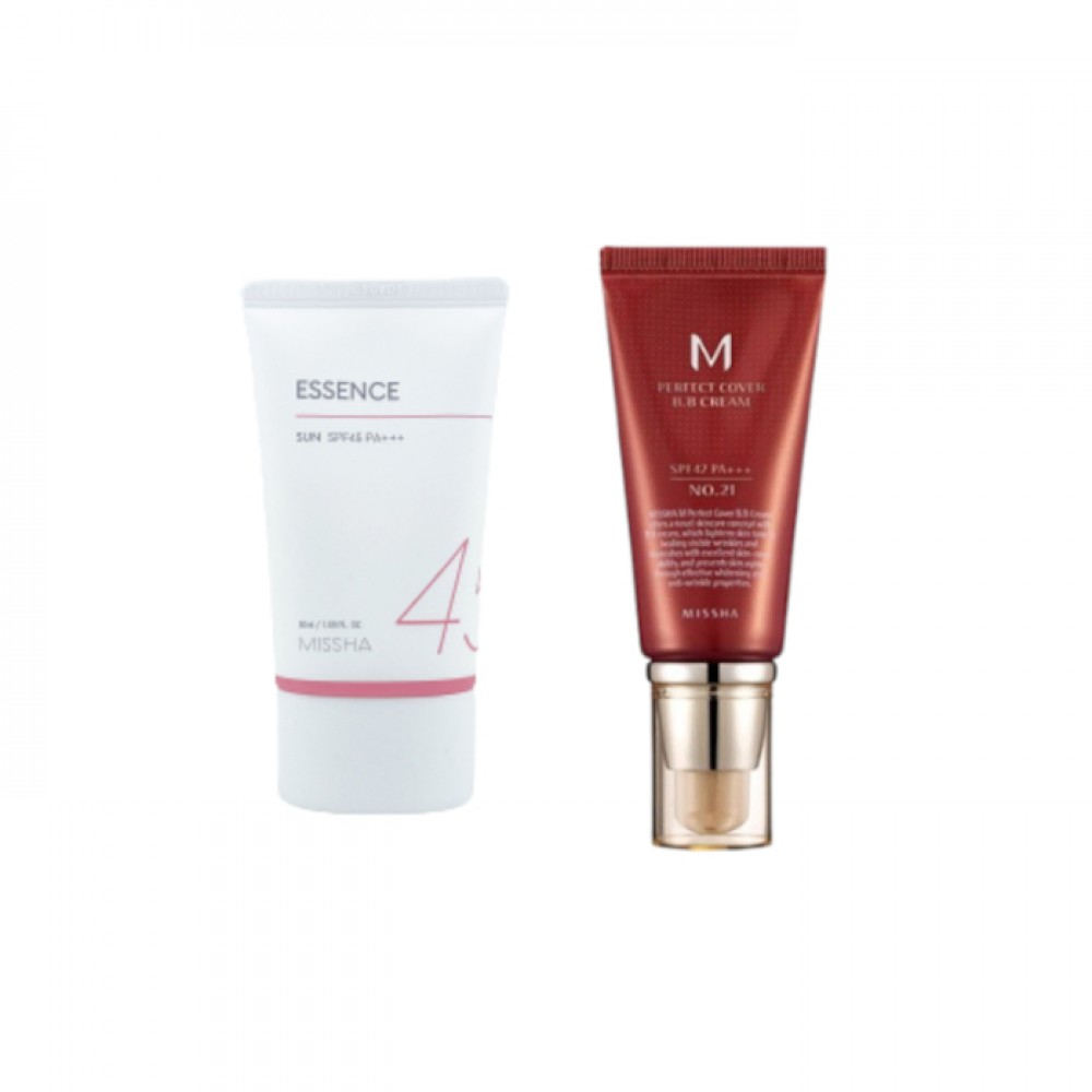 Missha Essence Sun X M Perfect Cover BB cream # 21 Set