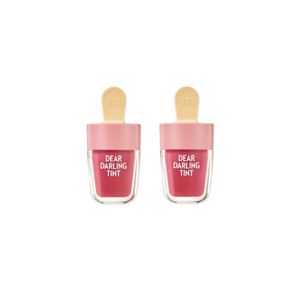 ETUDE - Dear Darling Water Gel Tint - PK004 Red Bean Red (2ea) Set