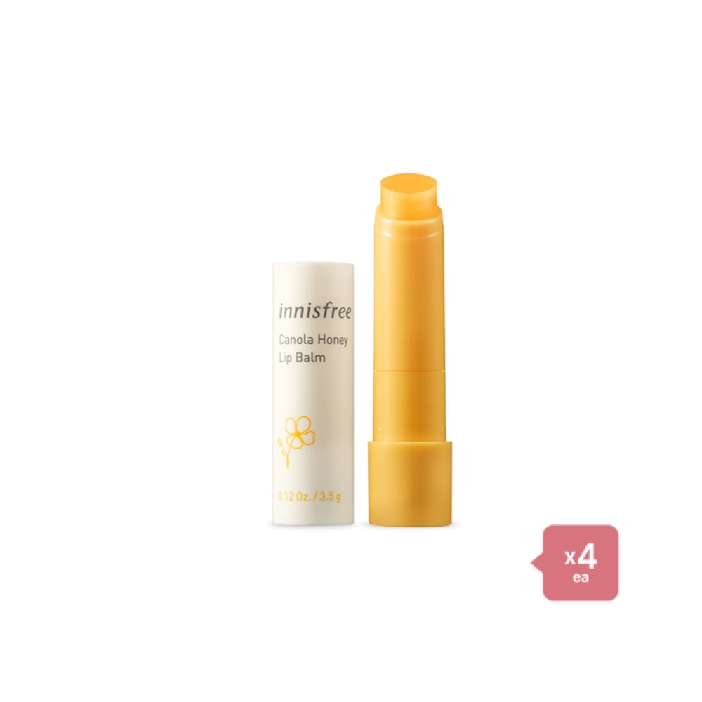 innisfree - Canola Honey Lip Balm (4ea) Set