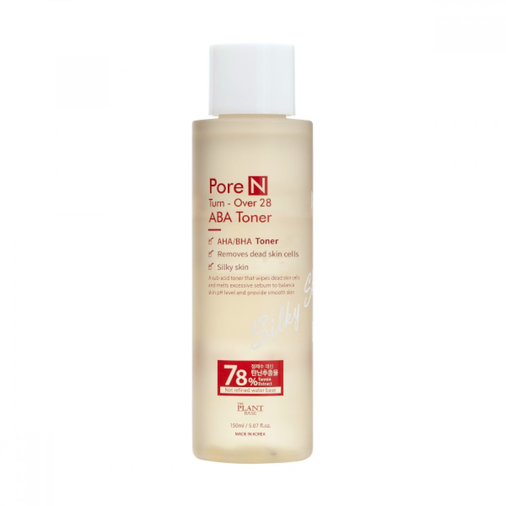 THE PLANT BASE - Pore N Turn-Over 28 ABA Toner - 150ml