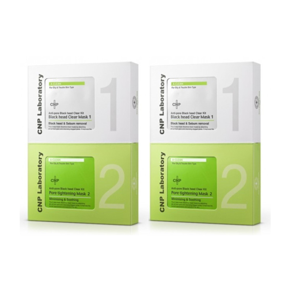 CNP LABORATORY - Anti Pore Black Head Clear Kit - 1pack - 10pc (2ea) Set