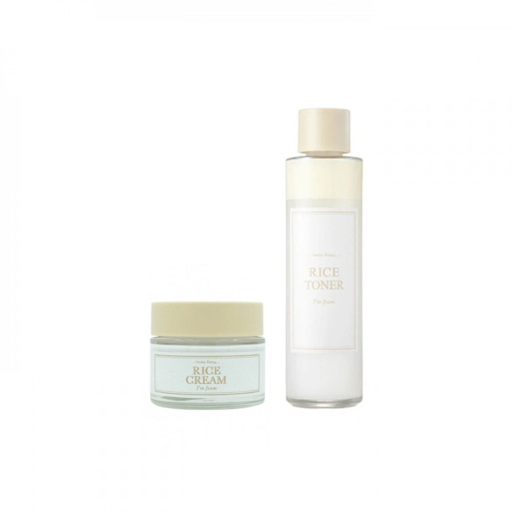I'm From - Rice Toner - 150ml (1ea) + Rice Cream - 50g (1ea) Set