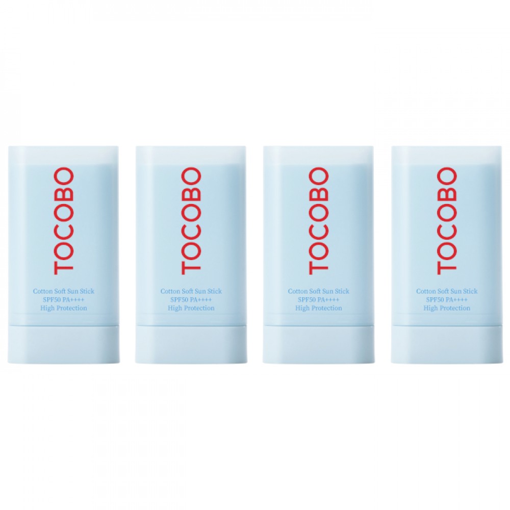 TOCOBO - Cotton Soft Sun Stick SPF50 PA++++ - 19g (4ea) Set