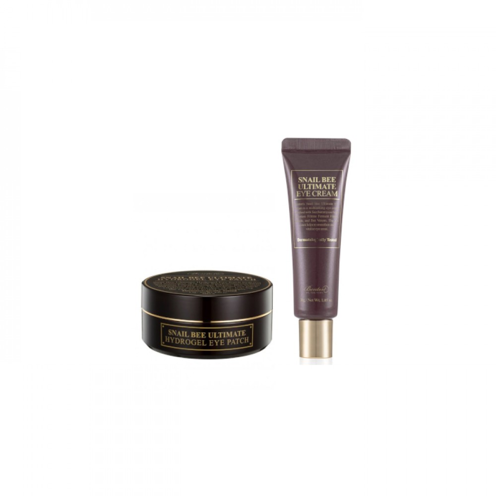 Benton - Snail Bee Ultimate Eye Cream - 30g (1ea) + Hydrogel Eye Patch - 60patches (1ea) Set