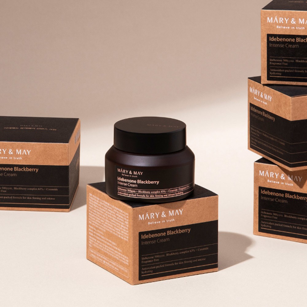 Mary&May - Idebenone + Blackberry Complex Intensive Total Care Cream - 70g