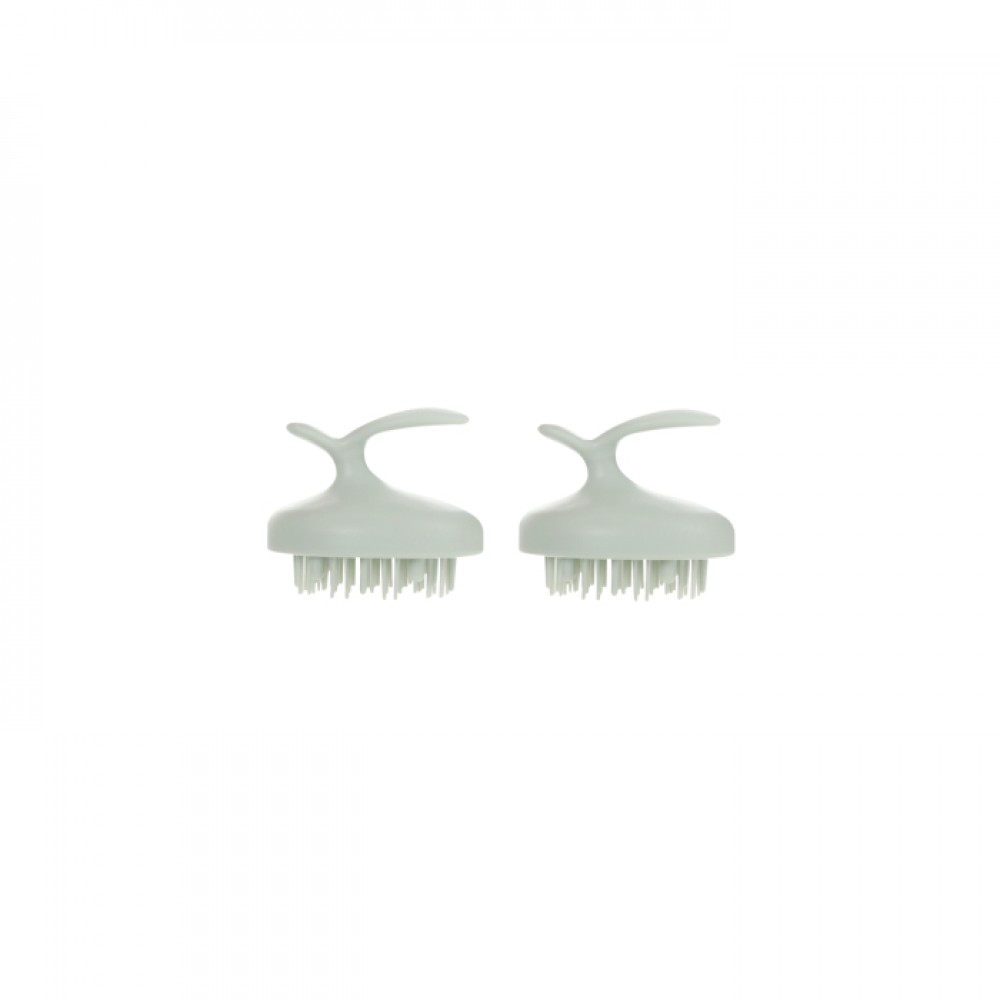 MissLady - Scalp Massage and Cleansing Brush - 1pc - Green (2ea) set