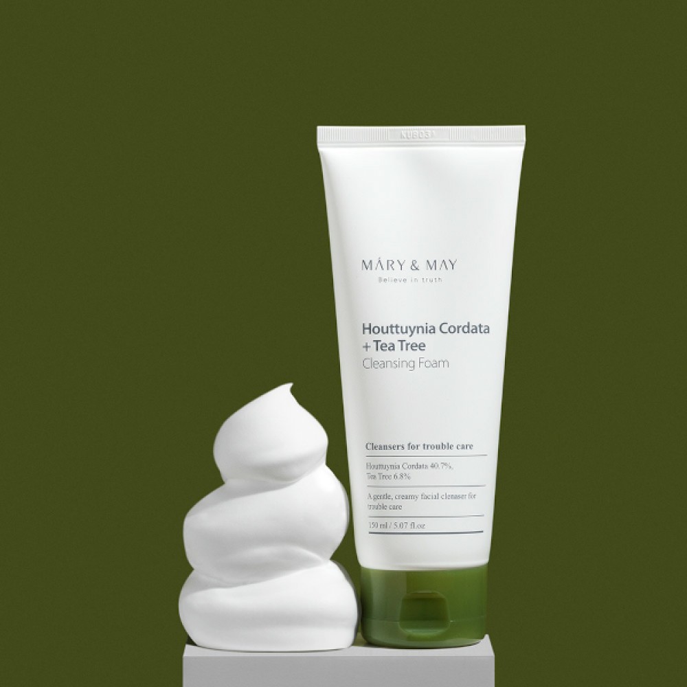 Mary&May - Houttuynia Cordata+Tea Tree Cleansing Foam - 150ml