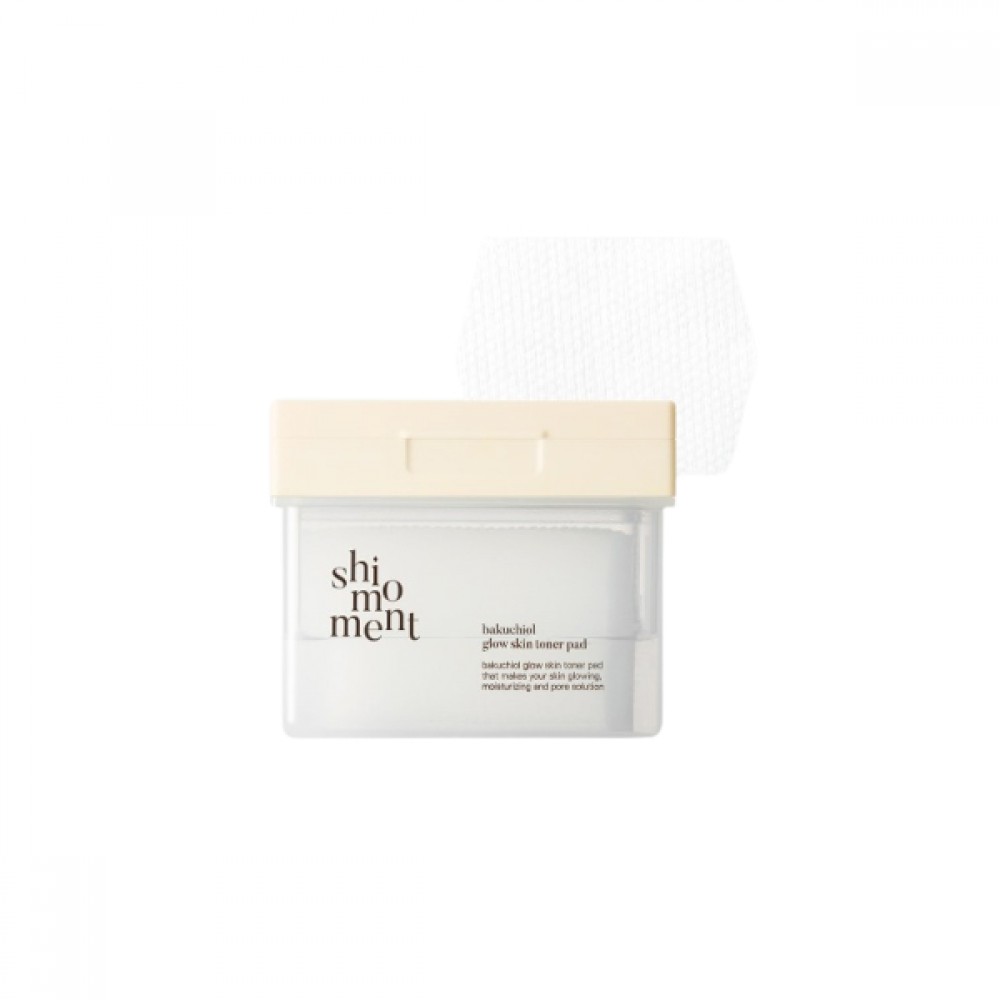 shimoment - Bakuchiol Glow Skin Toner Pad - 200ml / 60pads