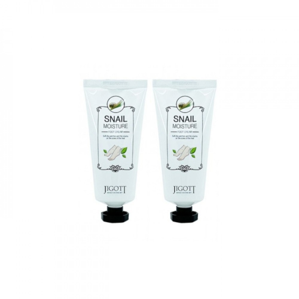 Jigott - Snail Moisture Foot Cream - 100ml (2ea) Set