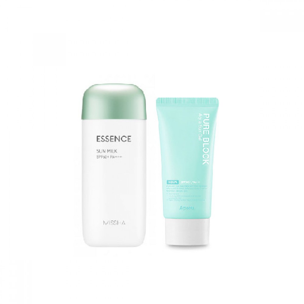 Missha Essence Milk X A'pieu Hero Sunscreen Set B