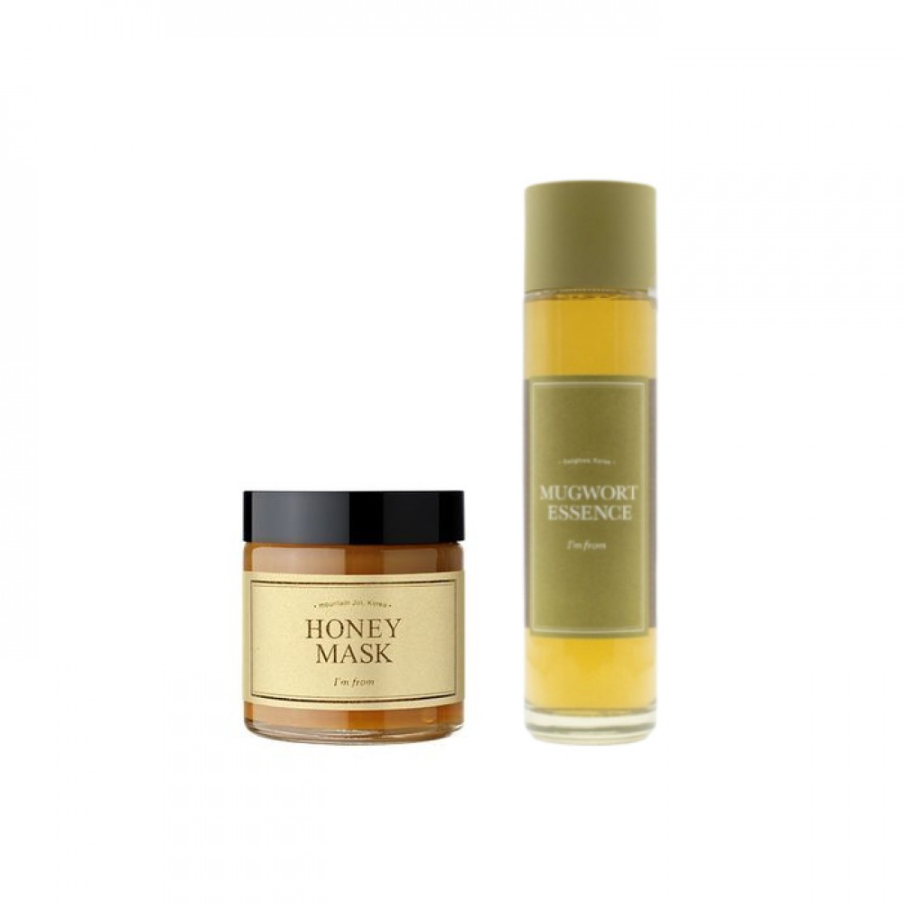 I'm From - Honey Mask - 120g (1ea) + Mugwort Essence - 160ml (1ea) Set