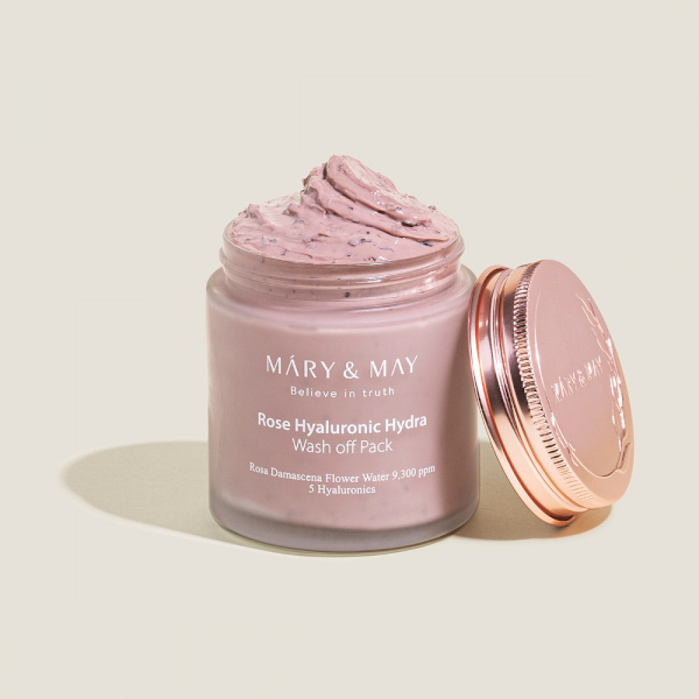 Mary&May - Rose Hyaluronic Hydra Wash Off Pack - 125g