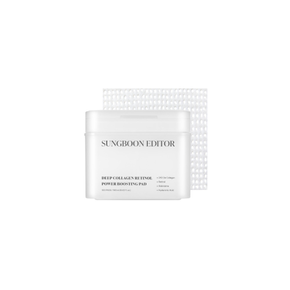 SUNGBOON EDITOR - Deep Collagen Retinol Power Boosting Pad - 190ml/100pads