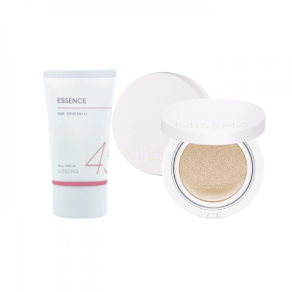 Missha Essence Sun X Magic Cushion Cover Lastng # 21 Set