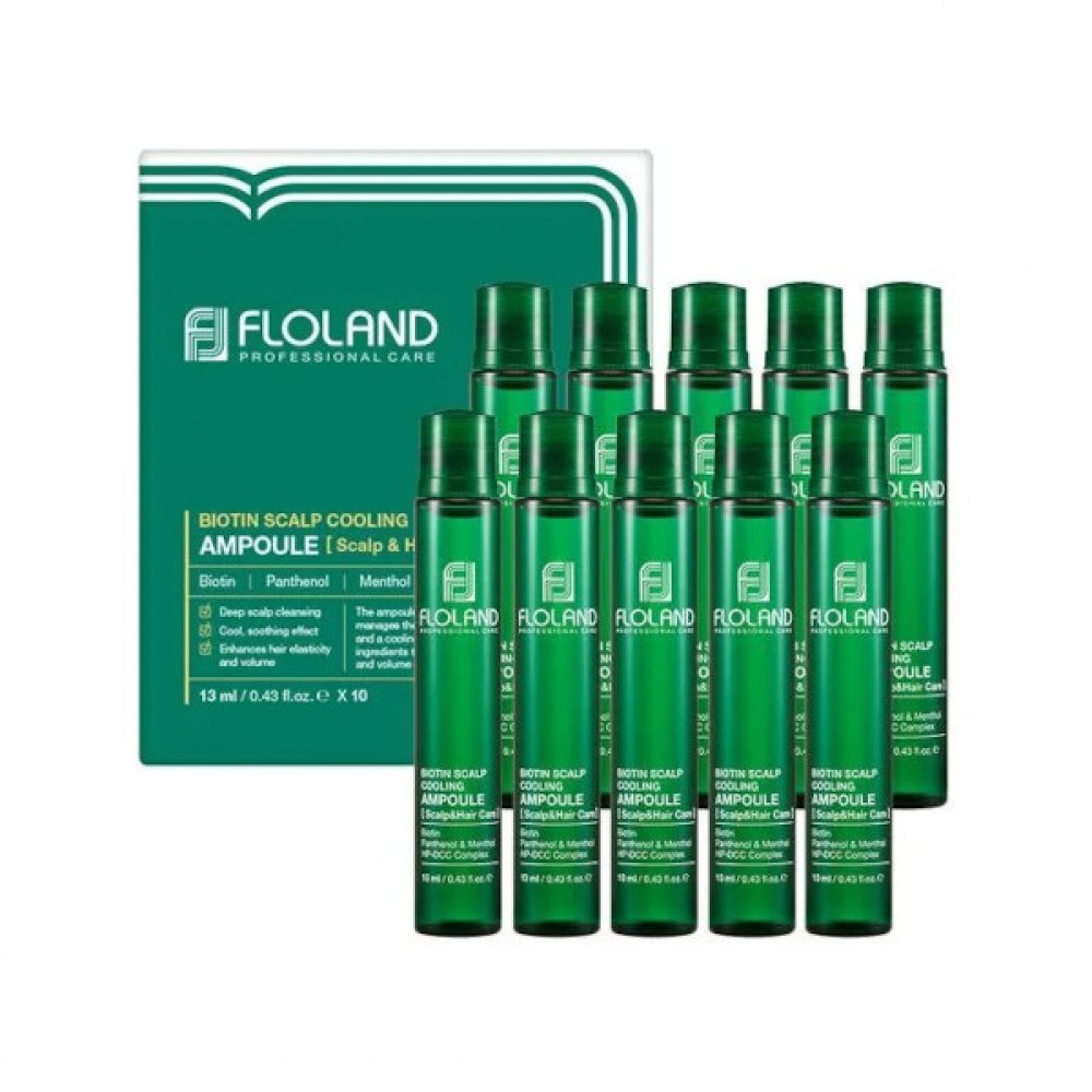 Floland - Biotin Scalp Cooling Ampoule - 13ml*10ea