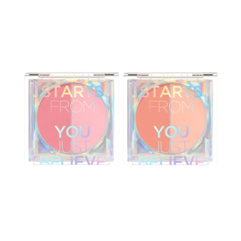 Jung Saem Mool - Colorpiece Cream Blush - 1.3g*2