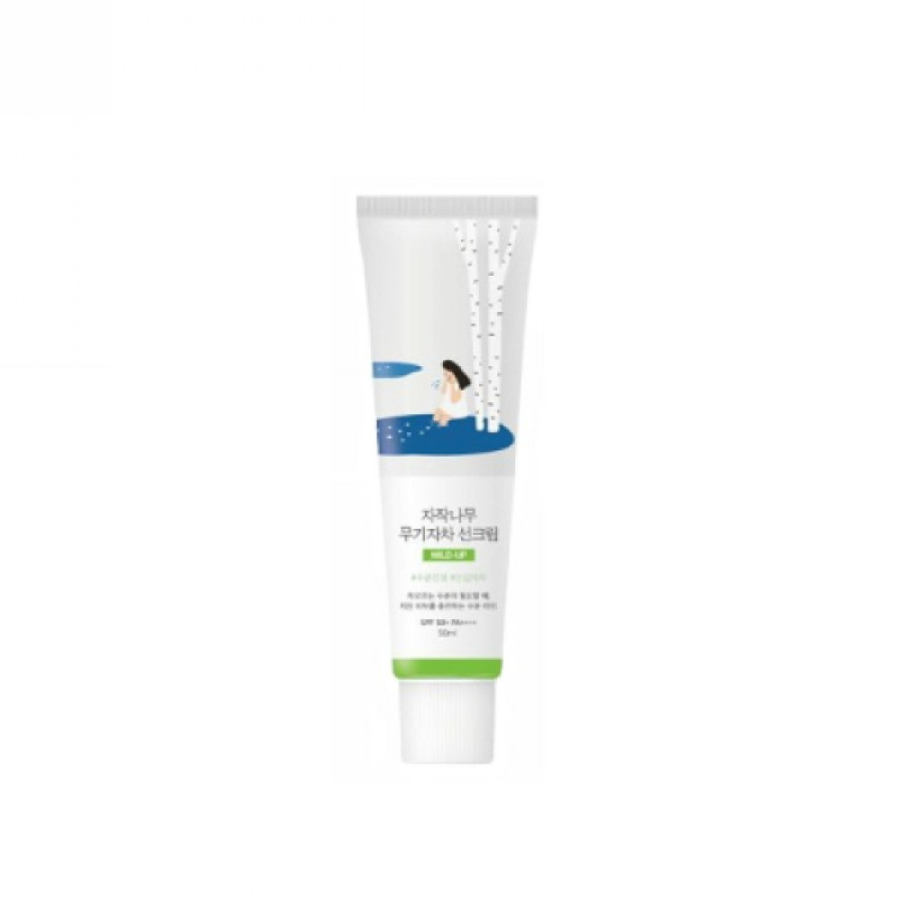 Round Lab - Birch Juice Moisturizing Mild-up Sun Cream SPF50+ PA++++ - 50ml