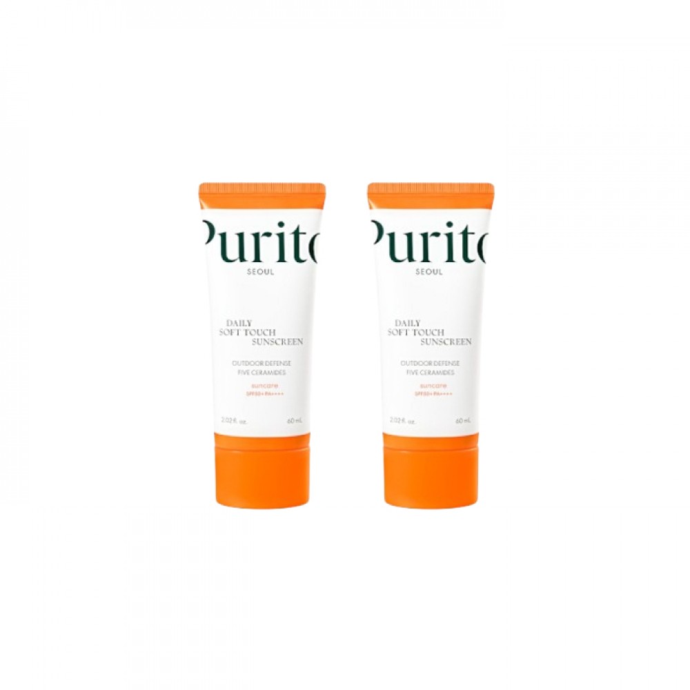 Purito SEOUL - Daily Soft Touch Sunscreen SPF50+ PA++++ - 60ml (2ea) Set