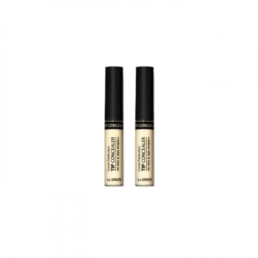 The Saem - Cover Perfection Tip Concealer - 6.5g - Green Beige (2ea) Set