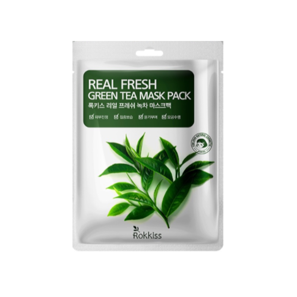 Rokkiss - Real Fresh Green Tea Mask - 1pc