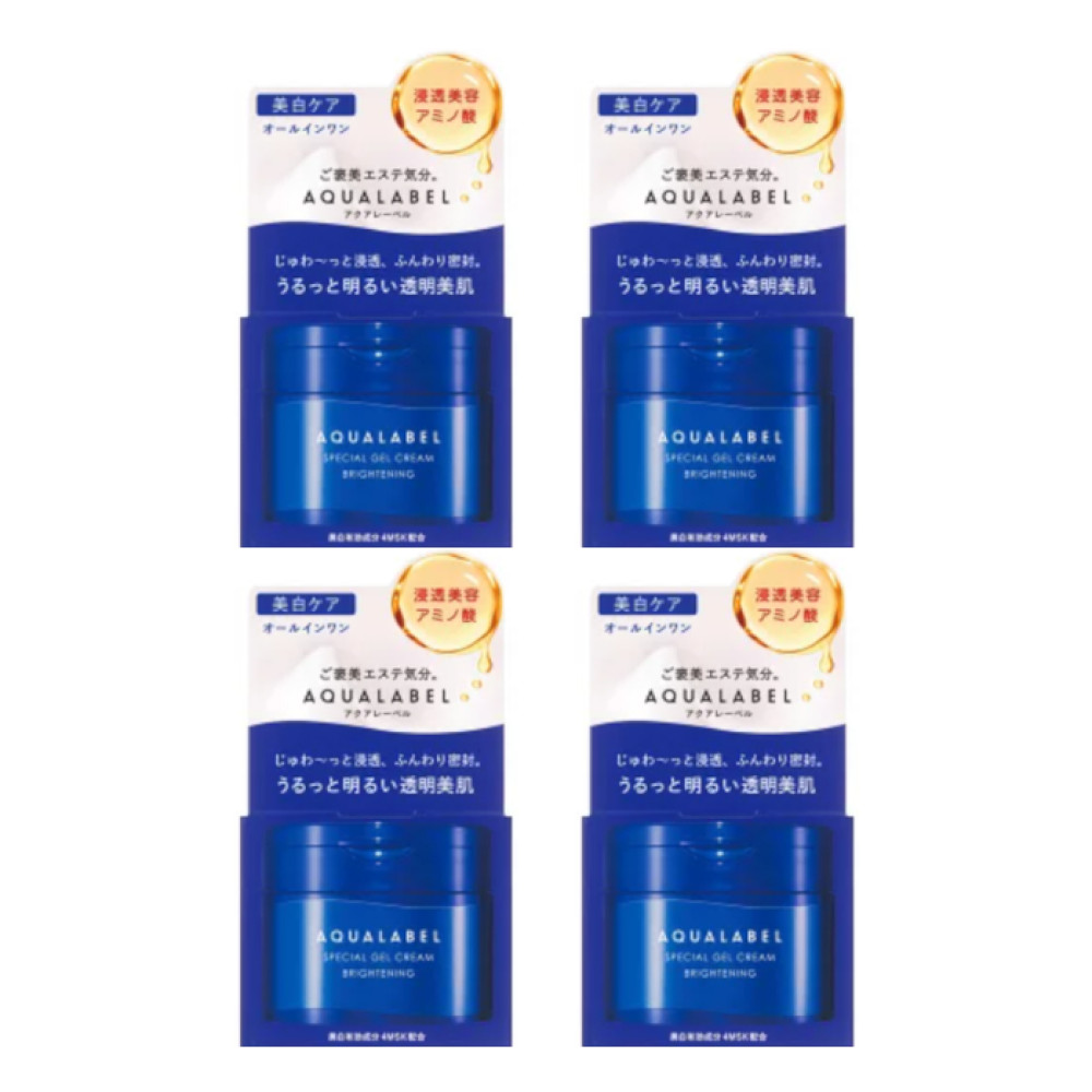 Shiseido - Aqua Label Special Gel Cream Brightening - 90g (4ea) Set