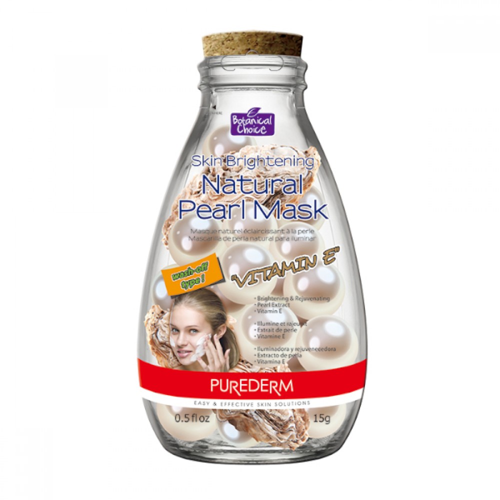 PUREDERM - Skin Brightening Natural Pearl Mask - 15g - Vitamin E