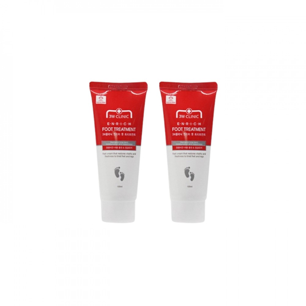 3W Clinic - Enrich Foot Treatment - 100ml (2ea) Set