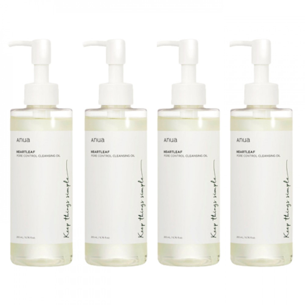 ANUA - Heartleaf Pore Control Cleansing Oil - 200ml (4ea) Set