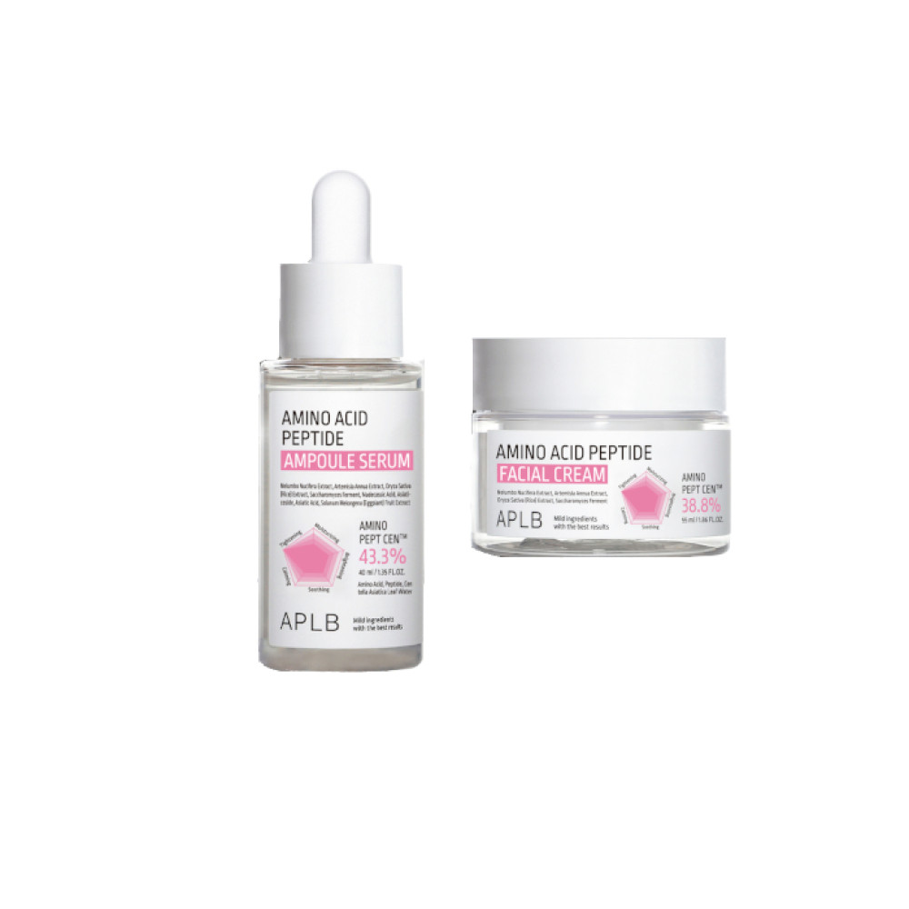 APLB - Amino Acid Peptide Ampoule Serum - 40ml & Facial Cream - 55ml Set