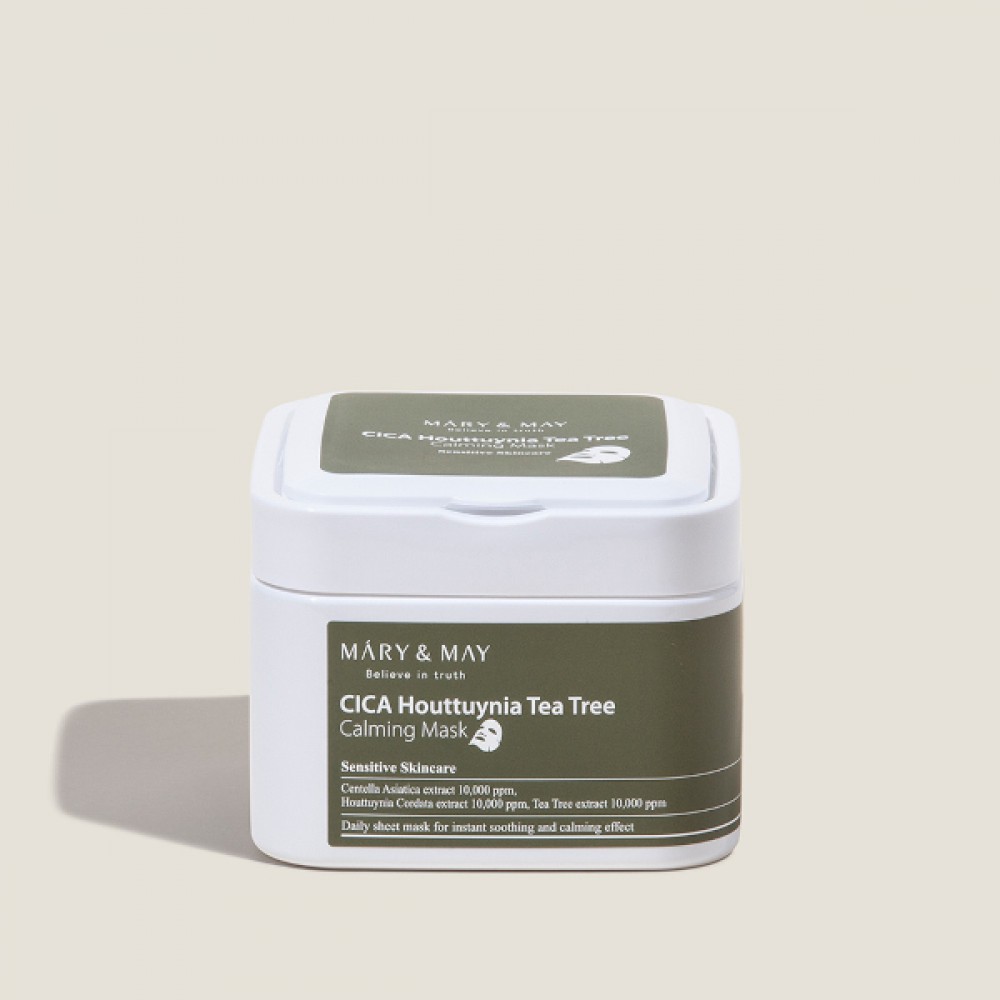 Mary&May - CICA Houttuynia Tea Tree Calming Mask - 30pcs/400g