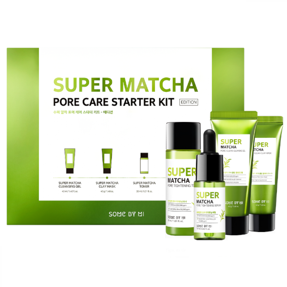 SOME BY MI - Super Matcha Pore Care Starter Kit (Edition) - 1set(4items)